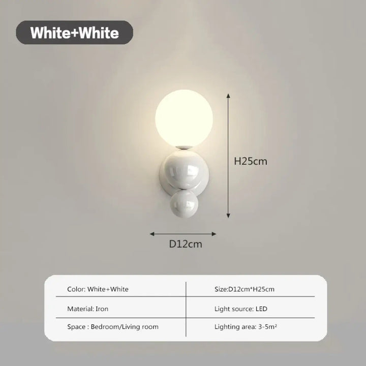 Applique murale en fer et led pour éclairage doux look chic