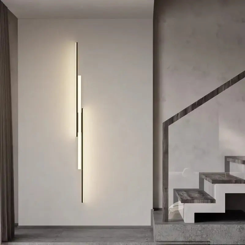 Applique murale fine à LED pour grand couloir de maison moderne

