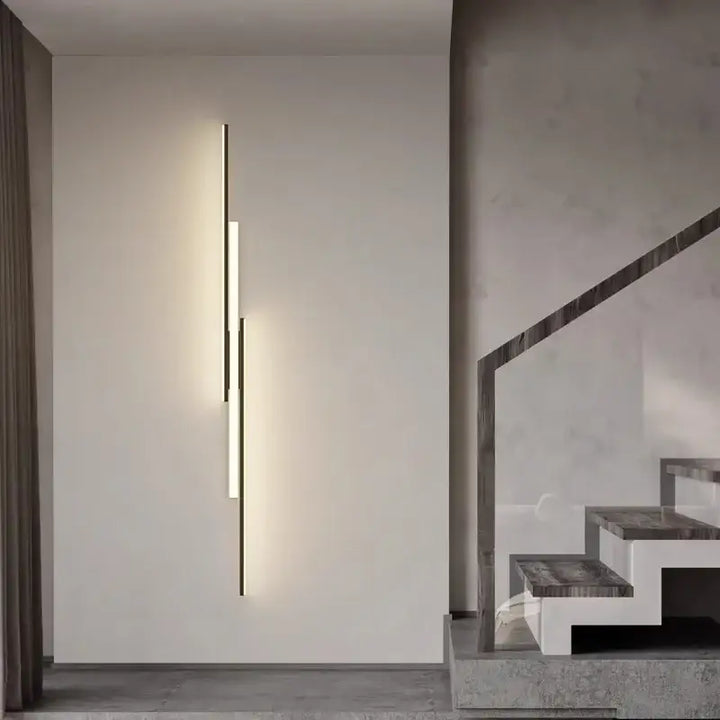 Applique murale fine à LED pour grand couloir de maison moderne

