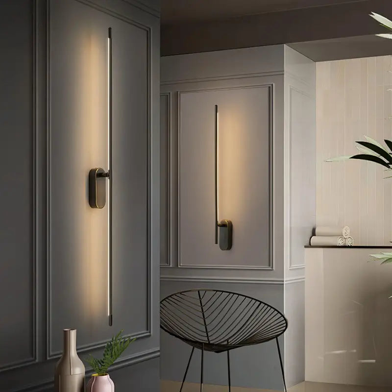 Applique Murale Salon Design Vertical Barre Fine