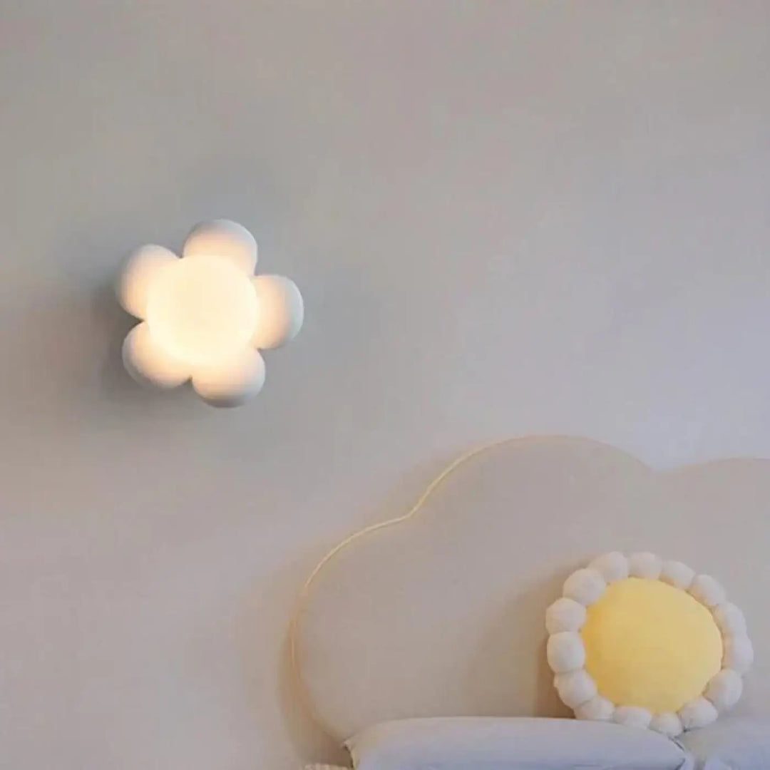 Applique Murale Fleur Pour Chambre De Petite Fille En Acrylique