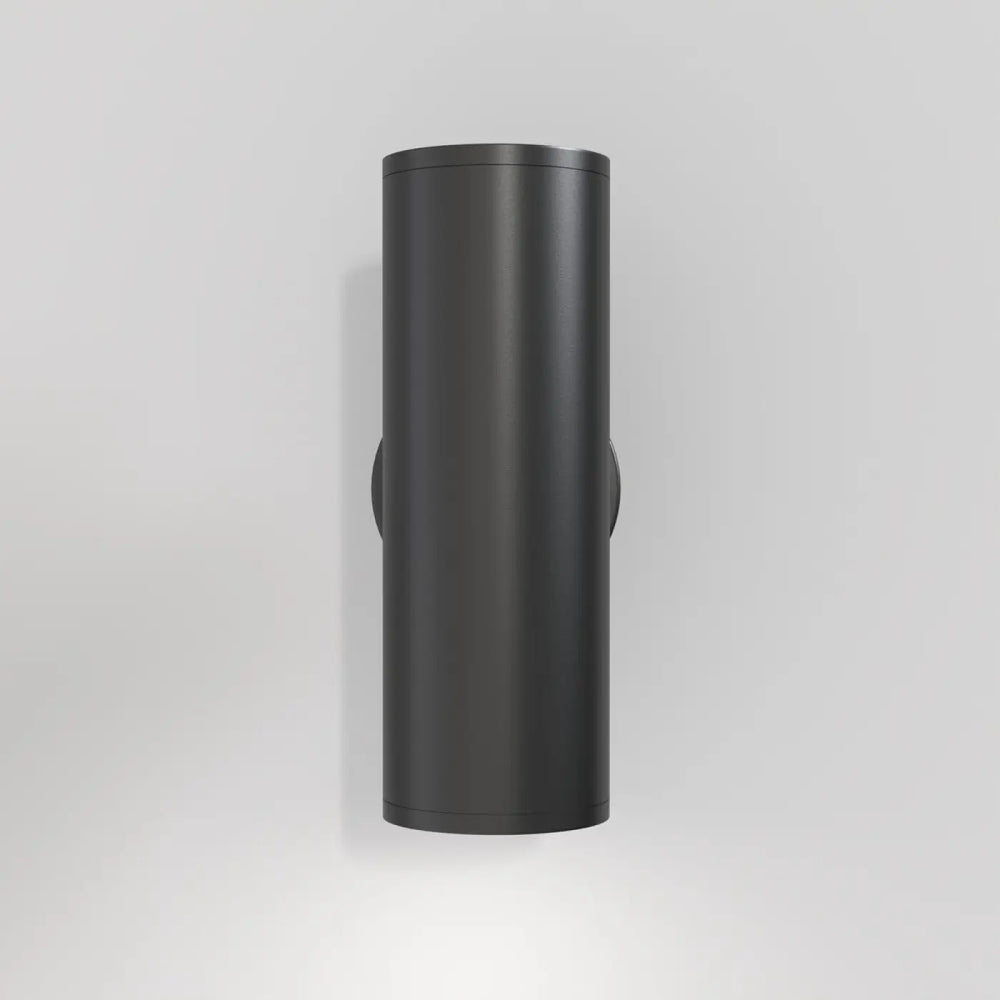 Applique murale focus s cylindre noire mate au design minimaliste cylindrique pour un éclairage mural élégant