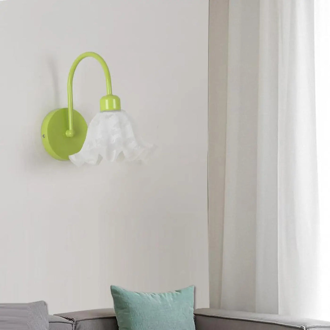 Applique Murale En Forme De Fleur Blanche