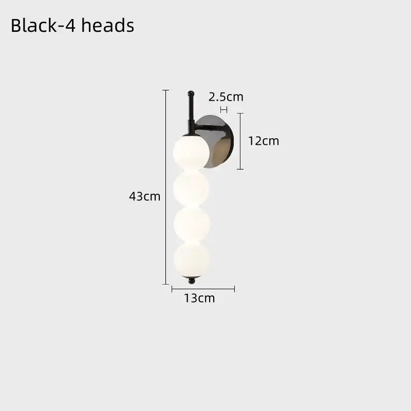 Applique murale à globes en verre design moderne élégance