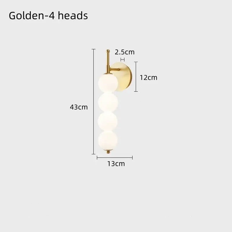 Applique murale à globes en verre design moderne élégance