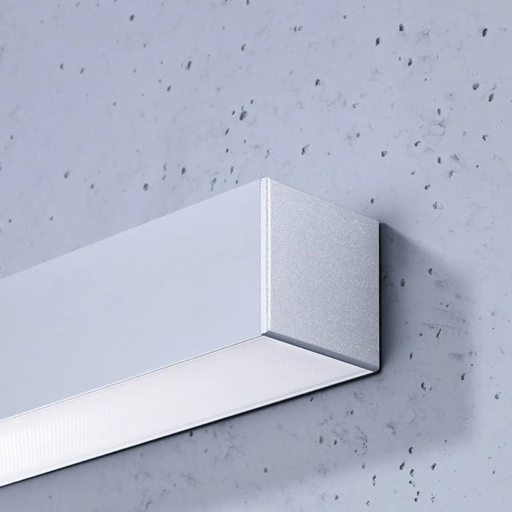 Applique murale pinne 90 gris avec module led et paramètres d’éclairage 4000k finition mate moderne