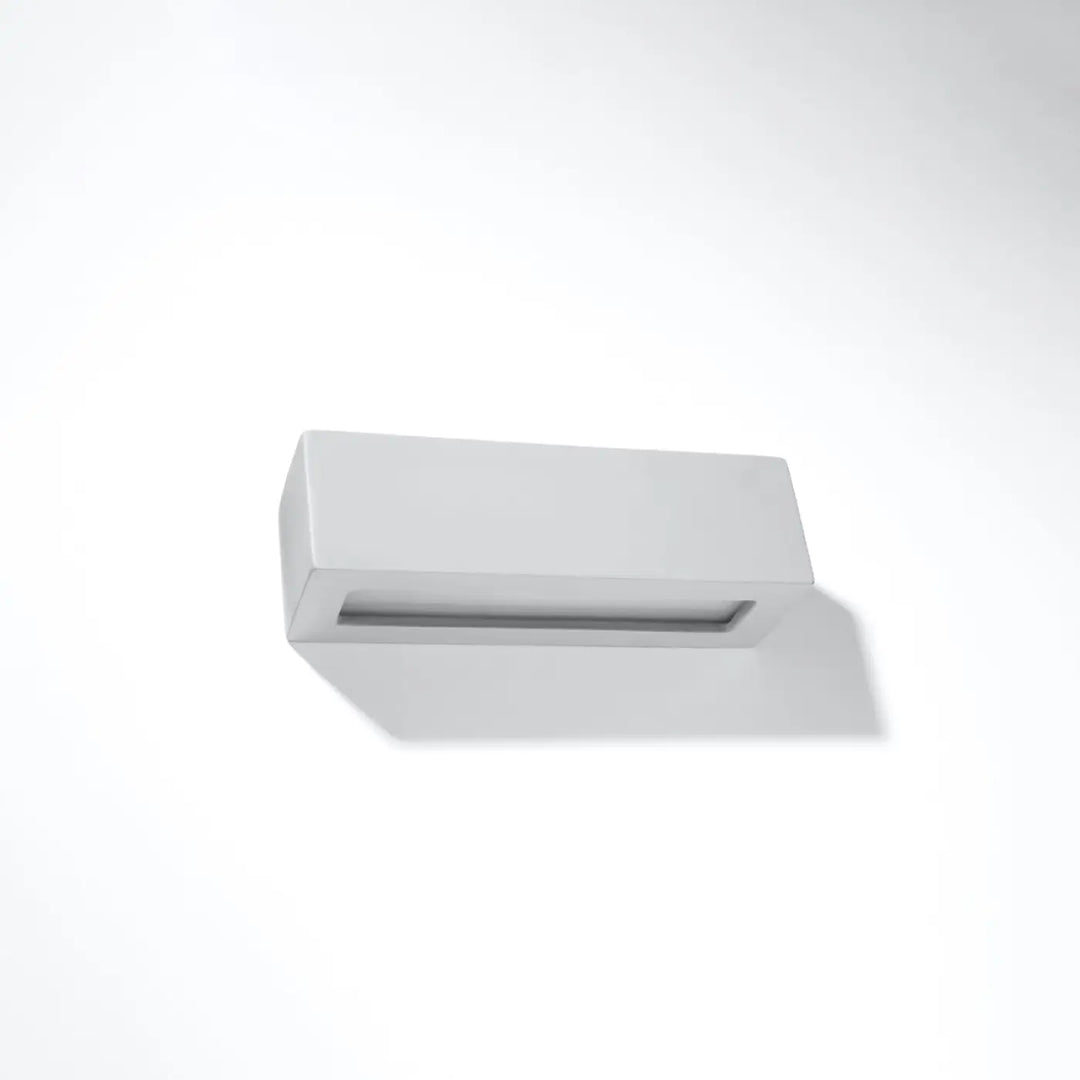 Applique murale en céramique vega gris minimaliste rectangulaire avec design moderne pour intérieur contemporain