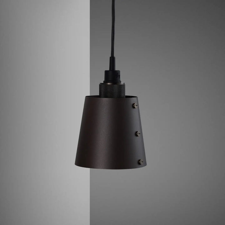 Applique murale Hooked petit modèle Graphite en bronze fumé #couleur_gris