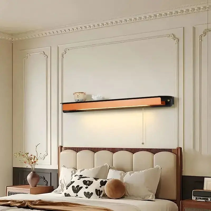 Applique Murale Horizontale Avec Tiroir Et Lumière Chaude

