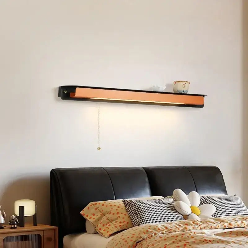 Applique Murale Horizontale Avec Tiroir Et Lumière Chaude

