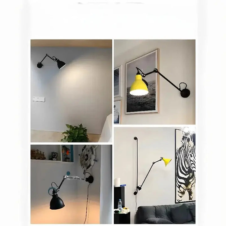 Applique murale industrielle en métal design moderne élégant