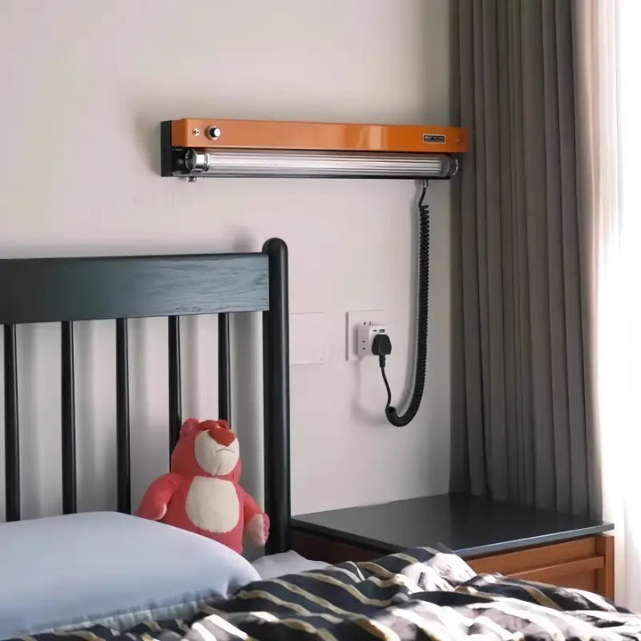 Applique murale industrielle en métal avec tube lumineux chic