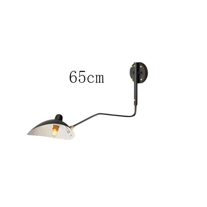 Applique industrielle orientable noir mat luminaire raffiné