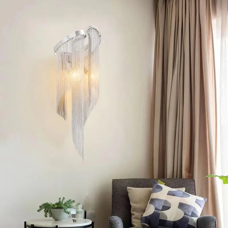 Applique Murale Intérieur Originale Chaîne Aluminium