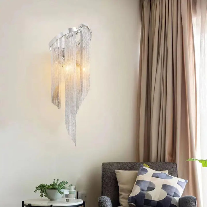Applique Murale Intérieur Originale Chaîne Aluminium