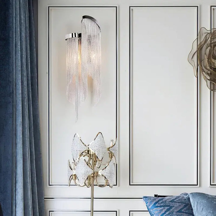 Applique Murale Intérieur Originale Chaîne Aluminium