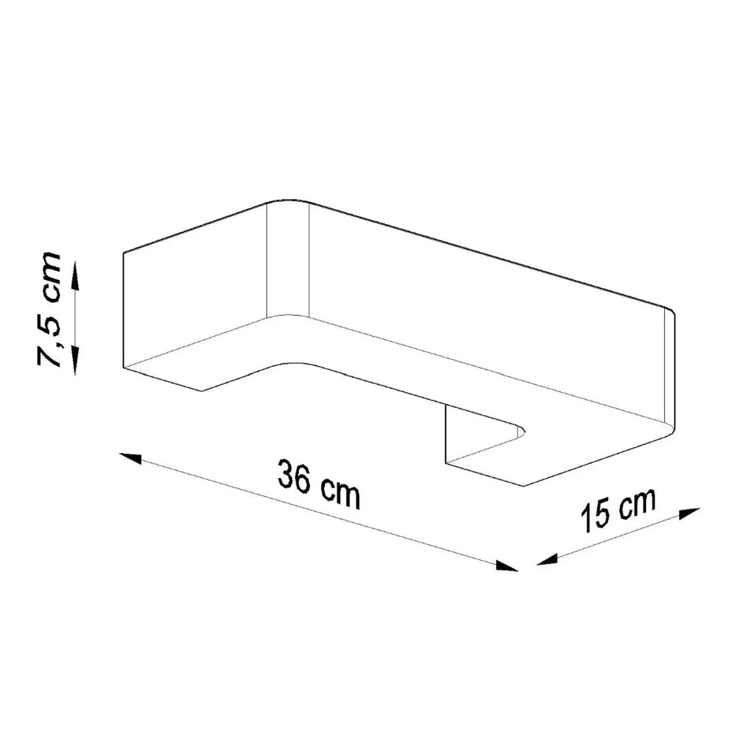 Applique murale moderne en céramique magnet blanc l avec belle lumière et lignes épurées pour coin minimaliste