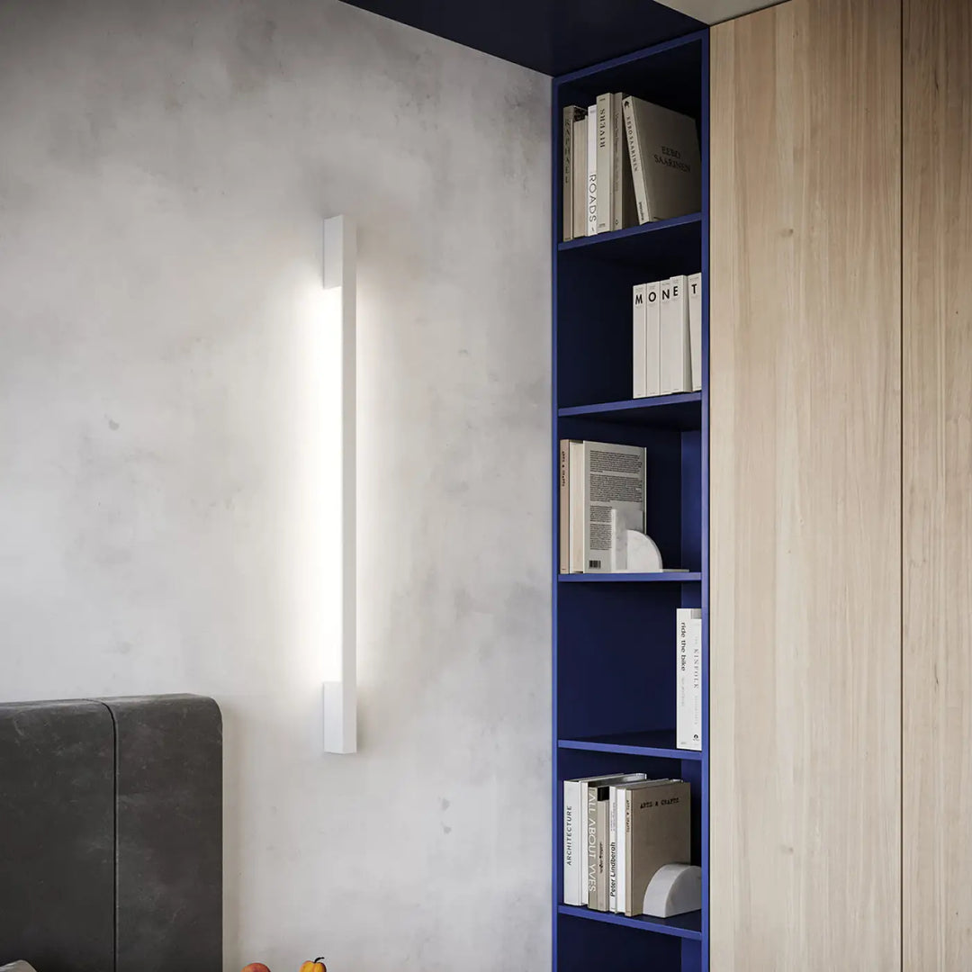 Applique murale sappo m 3000k blanc avec module led et boîtier étroit lampadaire lahti pour un design minimaliste