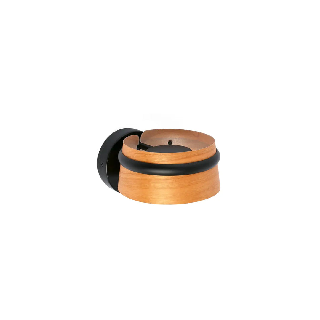 Applique murale Loop simple en cerisier de Faro Barcelona