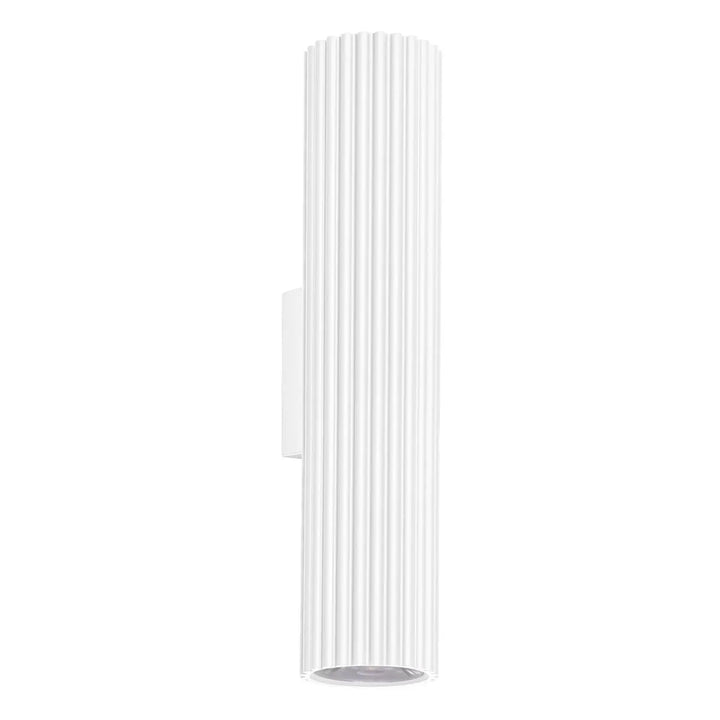 Applique murale cannelée IVAR blanc vue d'ensemble
