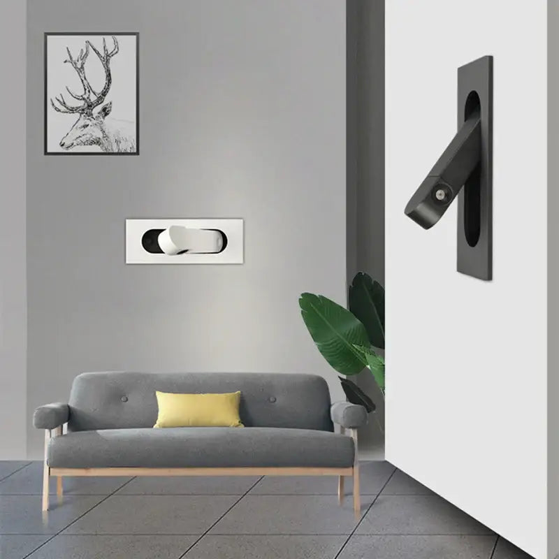 Applique Murale LED De Couloir Discrète Et Pliable En Métal