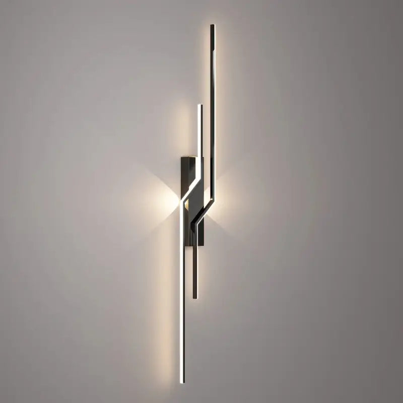 Applique Murale LED Design Graphique Noir et Blanc Moderne