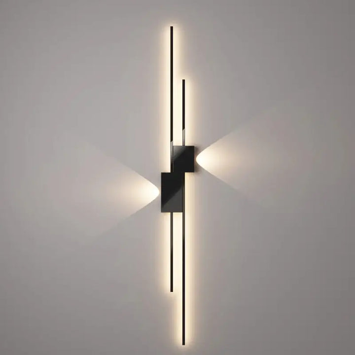 Applique Murale LED Design Graphique Noir et Blanc Moderne