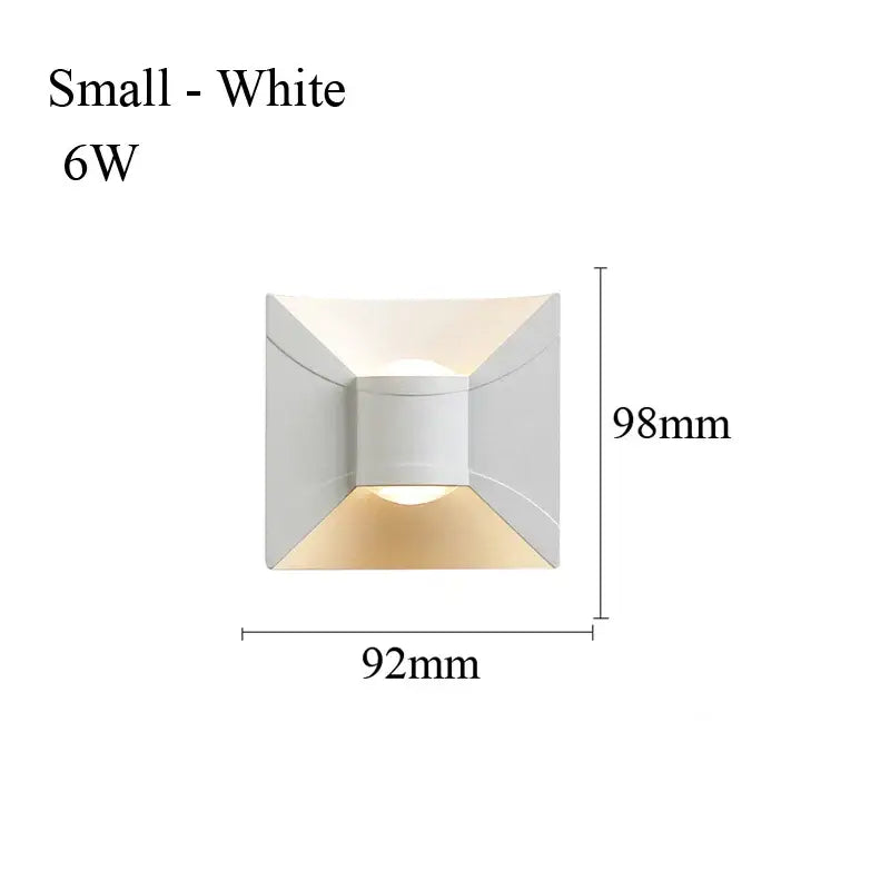 Applique murale led minimaliste effet architectural élégant