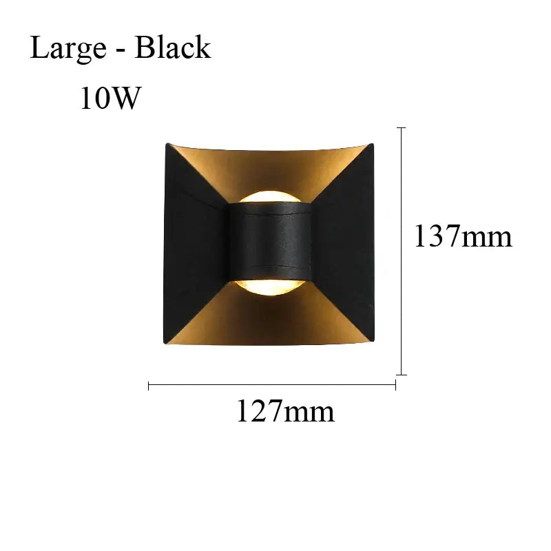 Applique murale led minimaliste effet architectural élégant