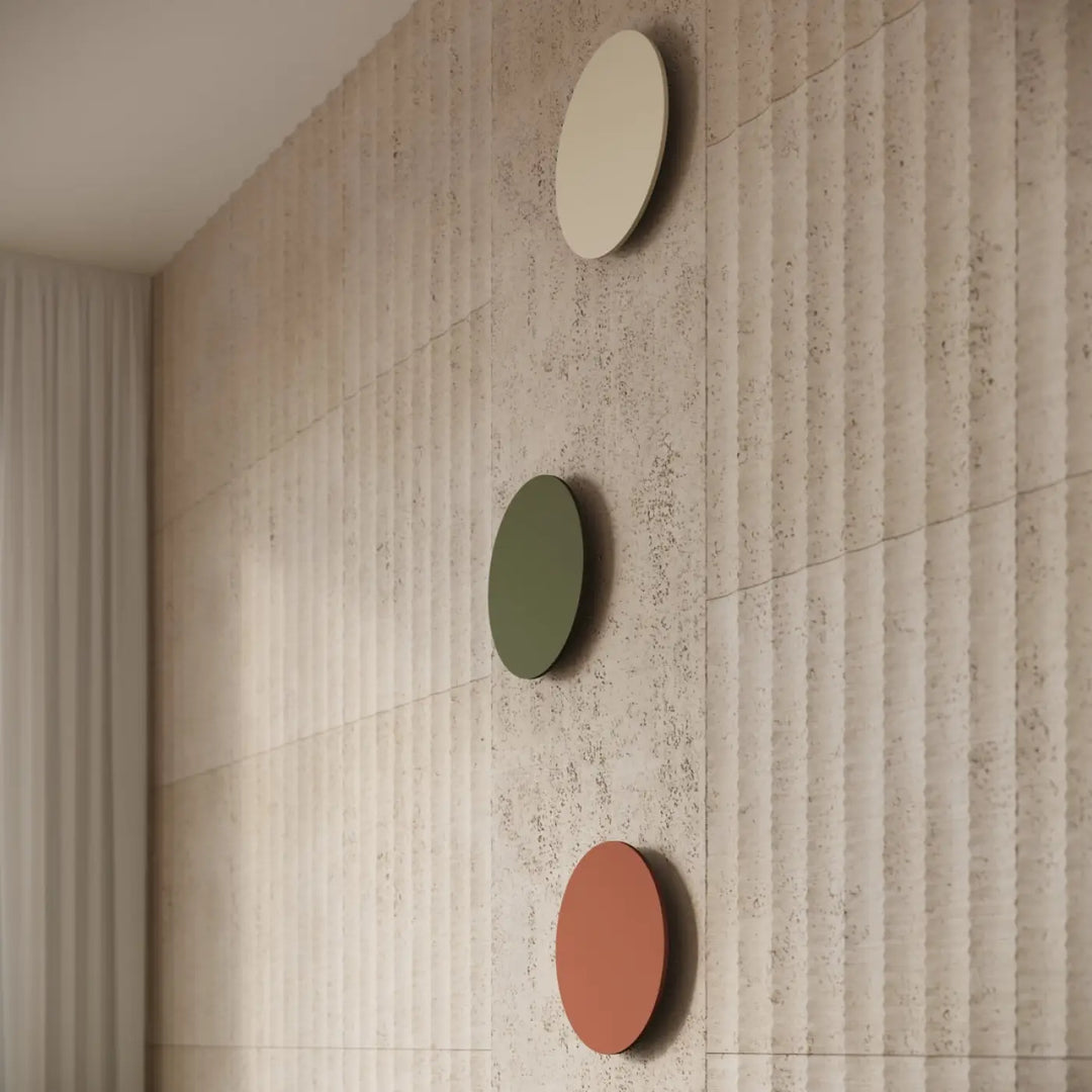 Applique murale BORGEN beige dans un intérieur, vue rapprochée
