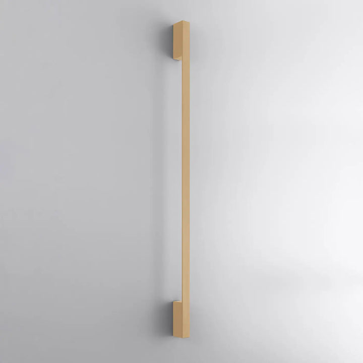 Applique murale sapo l 3000k doré avec module led boîtier étroit et design minimaliste élégant pour salle de bain