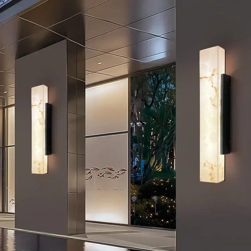 Applique Murale LED Extérieur Effet Marbre