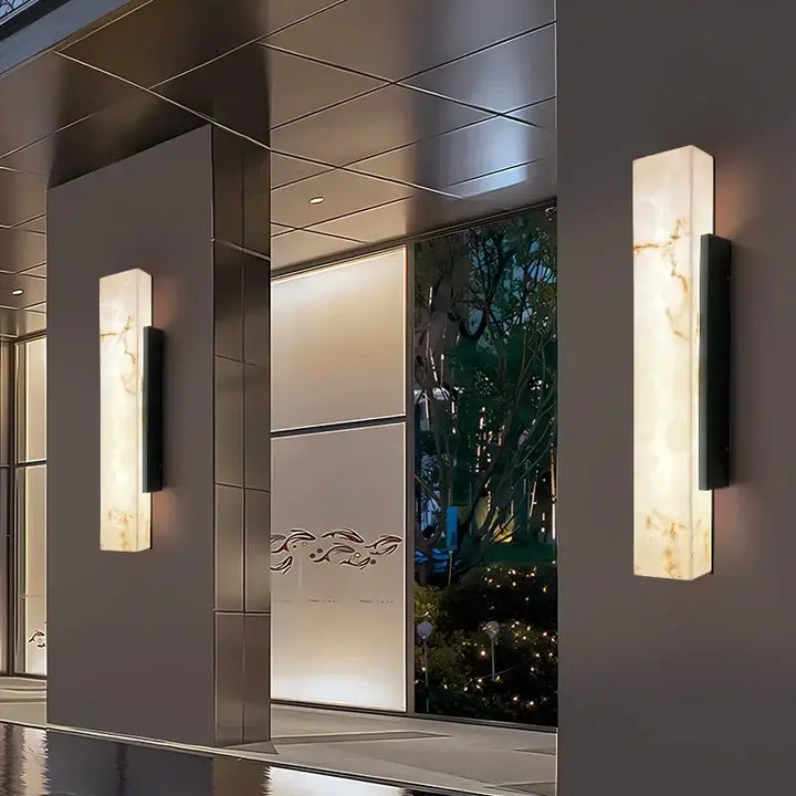 Applique Murale LED Extérieur Effet Marbre