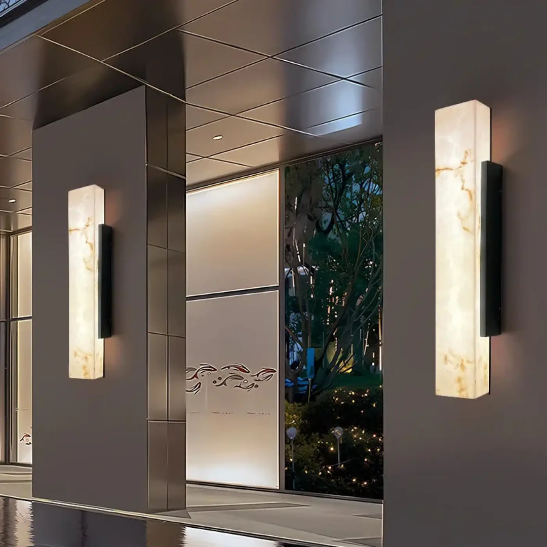 Applique Murale LED Extérieur Effet Marbre