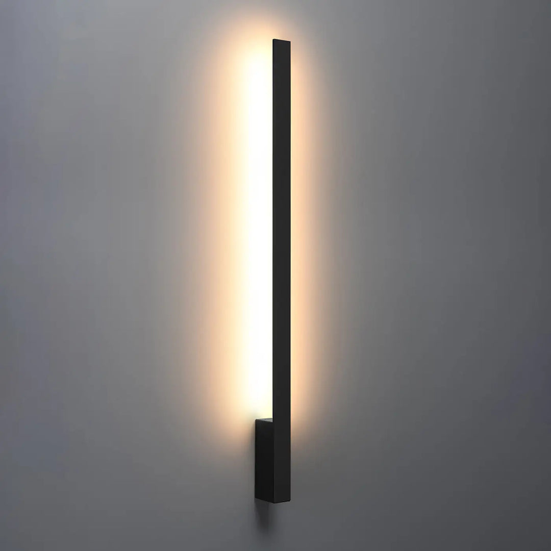 Aplique de pared LAHTI L, negro, 3000K