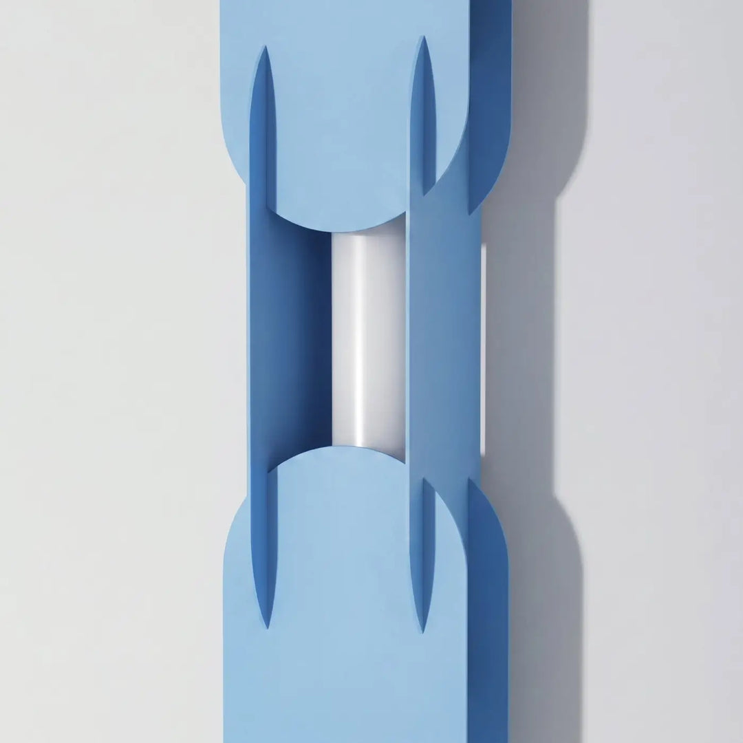 Applique murale CHAIN bleu clair éteinte, détail des maillons