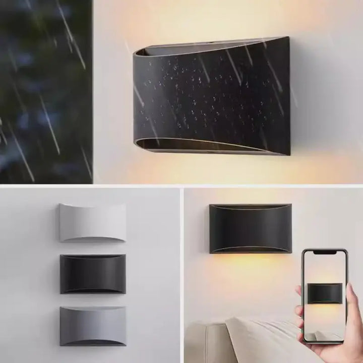 Applique Murale LED Moderne Noire Ou Blanche Style Minimaliste

