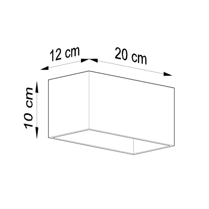 Applique murale quad maxi noir en bois naturel minimaliste rectangulaire 20x12x10 cm pour décoration murale