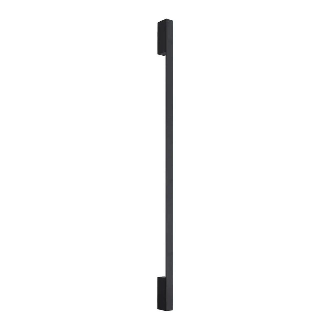 Applique murale s’appo l 4000k noir avec poignée de porte moderne noire mate design rectangulaire et boîtier étroit
