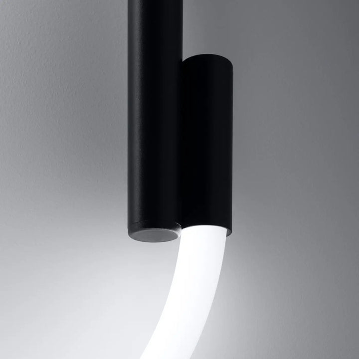 Aplique de pared GALAKSE, LED negro, 2700-6500K