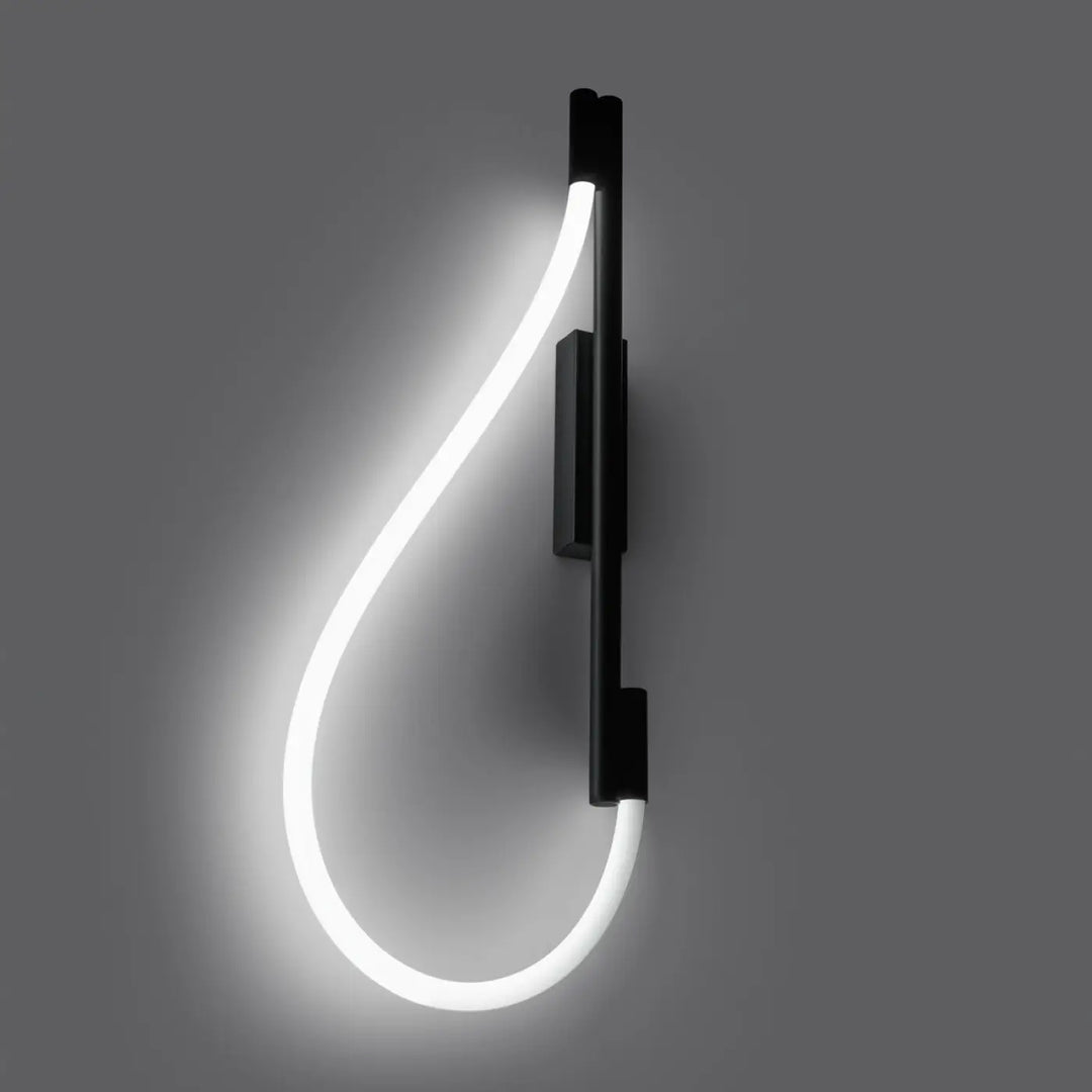 Aplique de pared GALAKSE, LED negro, 2700-6500K
