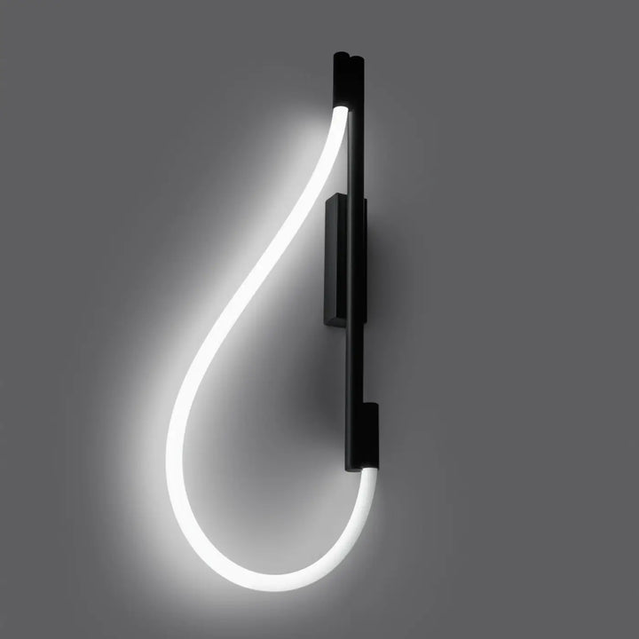 Aplique de pared GALAKSE, LED negro, 2700-6500K