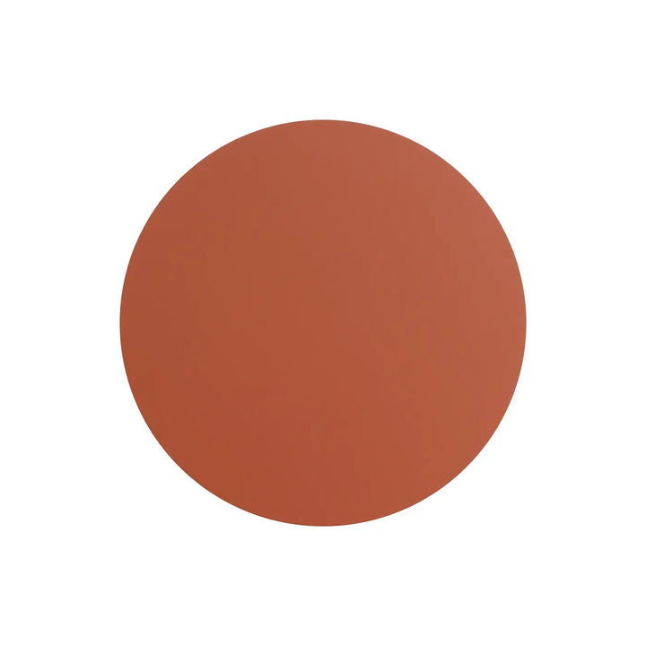 Applique murale borgens 3000k rouge ocre en forme de disque circulaire mat terracotta pour appliques murales modernes