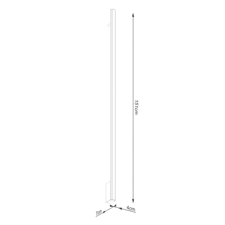 Aplique de pared LAGOM 150, rojo ocre, LED 3000K