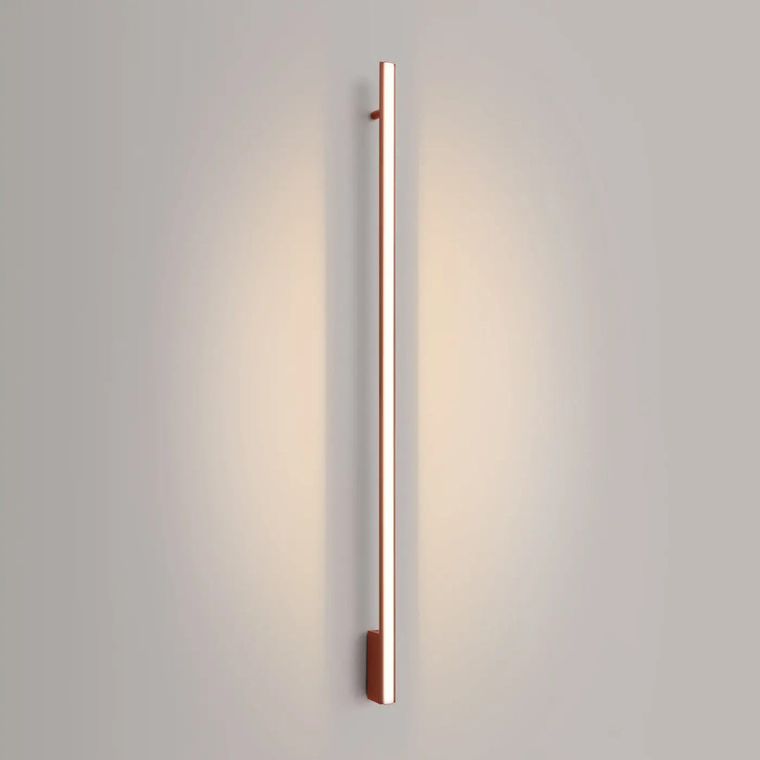 Aplique de pared LAGOM 150, rojo ocre, LED 3000K