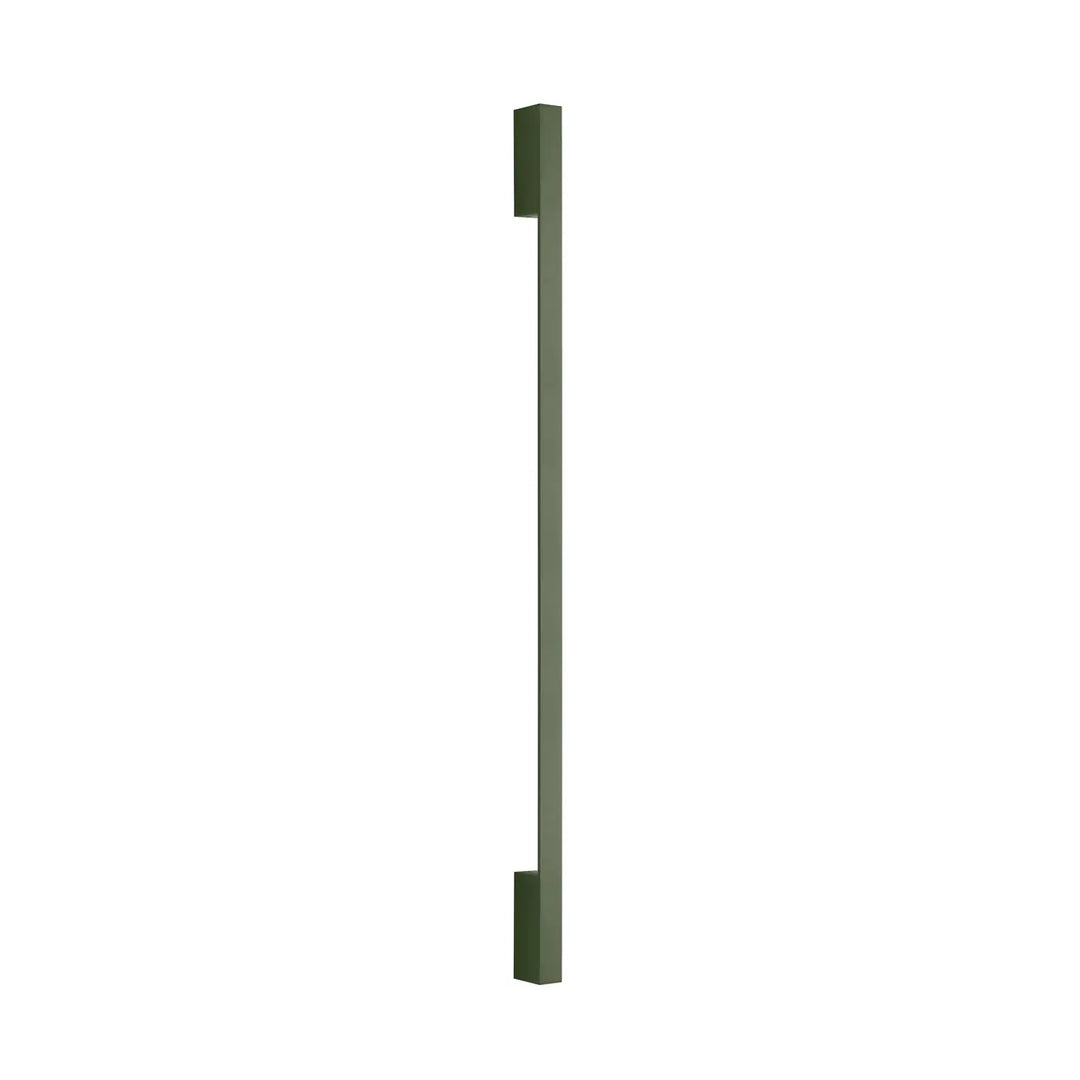 Applique murale sappo 120 led vert olive avec module led intégré et poignée métallique à finition mate ocre rouge