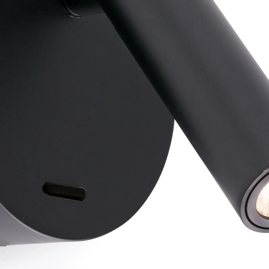 Détail de l'applique Boc noire
