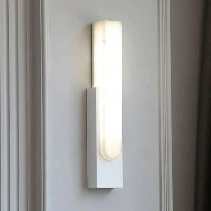 Applique murale en marbre au style nordique en noir blanc et doré