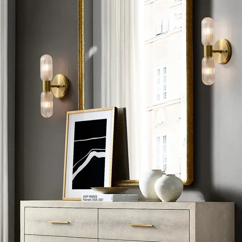 Applique Murale Moderne Au Style Vintage Tubulaire