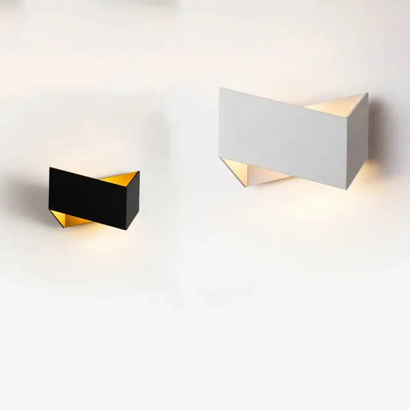 Applique murale moderne noir design géométrique élégante